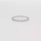 14K Gold | White Gold .55cttw Round Lab Diamond Half Eternity Wedding/Anniversary Band