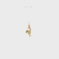 19.2K Portuguese Gold | Tiny Rooster in Flight Rooster (Galo de Barcelos) Charm