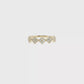 14K Gold | 0.28 cttw Natural Diamond Florette Clover Ring