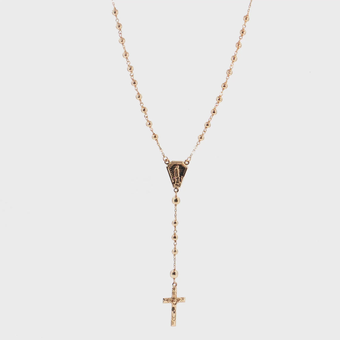 19.2K Portuguese Gold | Traditional Rosary Necklace