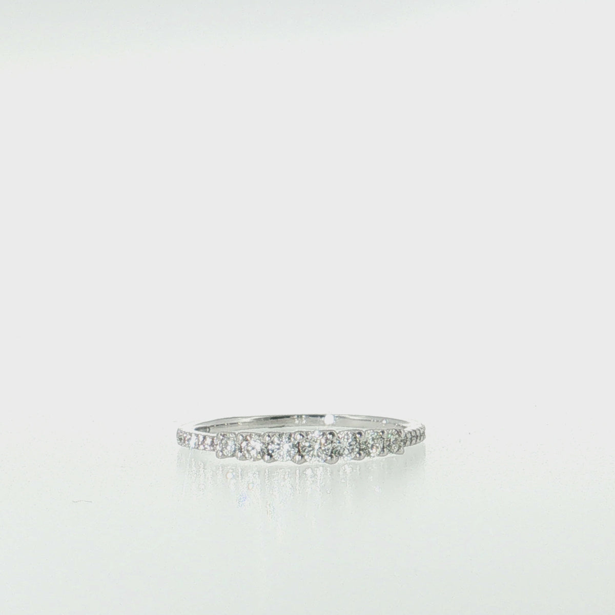 14K Gold Graduated Diamond Band | 0.37 cttw Natural Diamonds