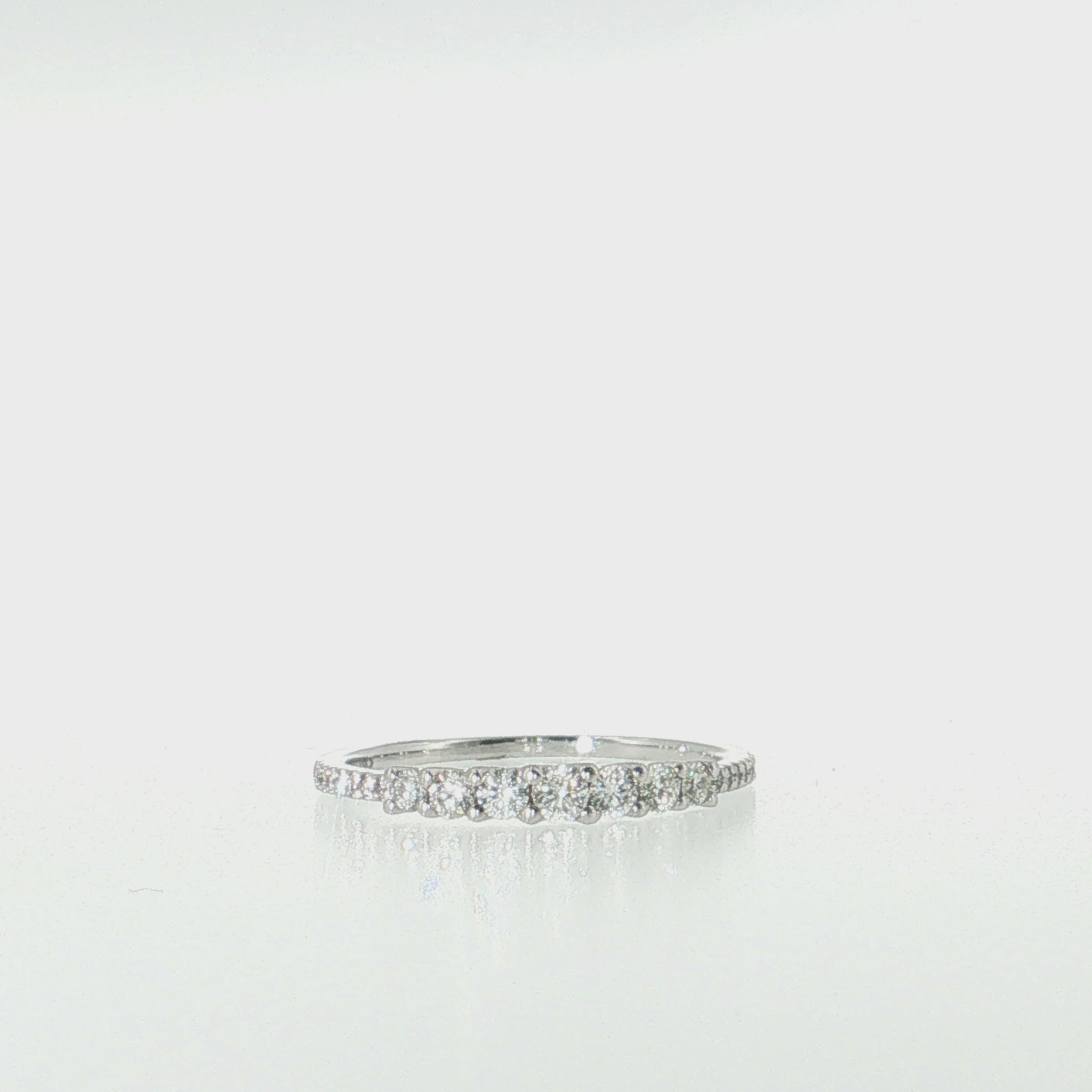 14K Gold Graduated Diamond Band | 0.37 cttw Natural Diamonds