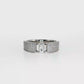 Sterling Silver | Designer-Inspired Wide Pavé CZ Band