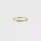 14K Gold Diamond Twist Ribbon Ring | 0.06 cttw Natural Diamonds