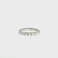 14K Gold | White Gold 1.02 cttw Round Lab Diamond Half Eternity Wedding/Anniversary Band