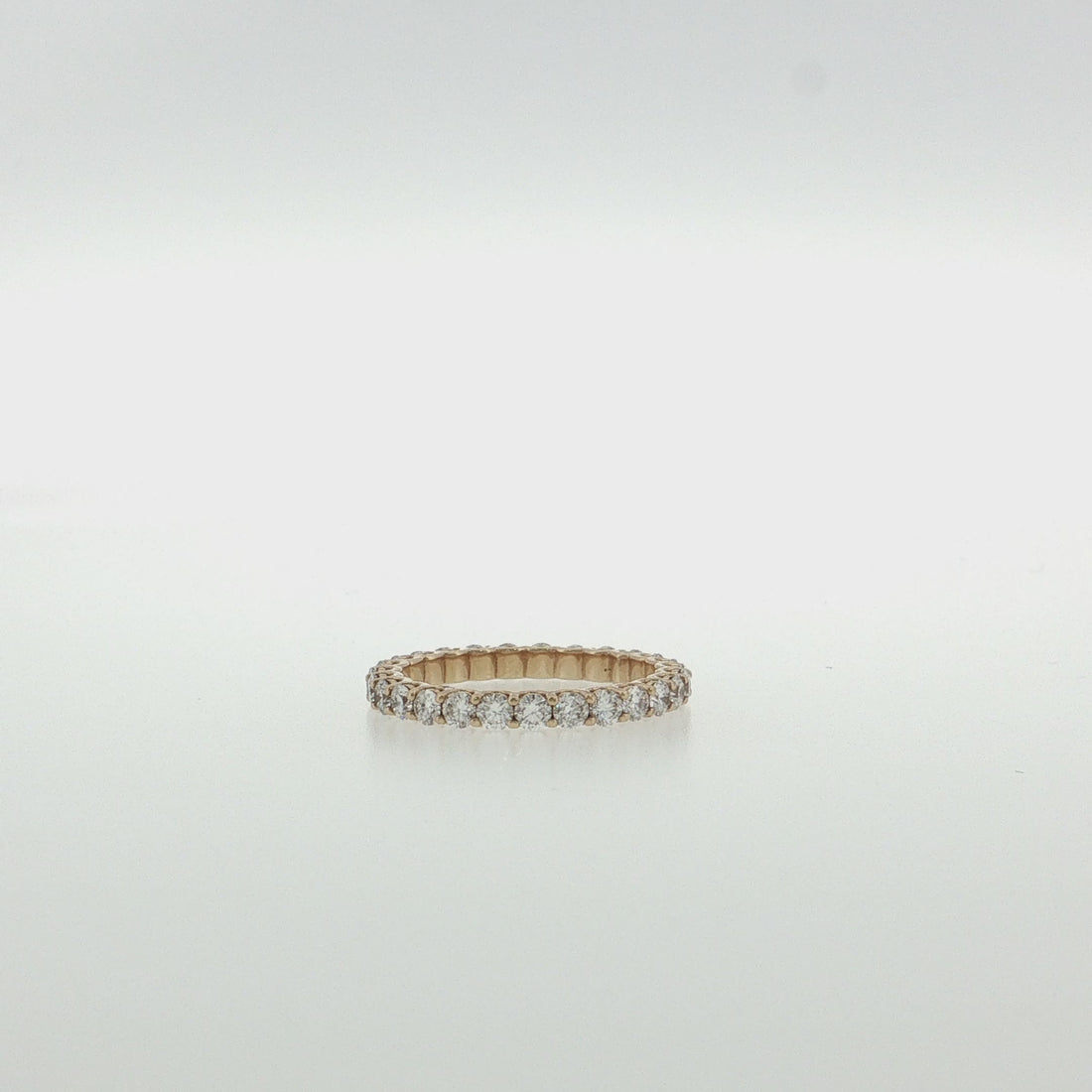 14K Gold |  1.497cttw Round Eternity Lab Diamond Wedding/Anniversary Band