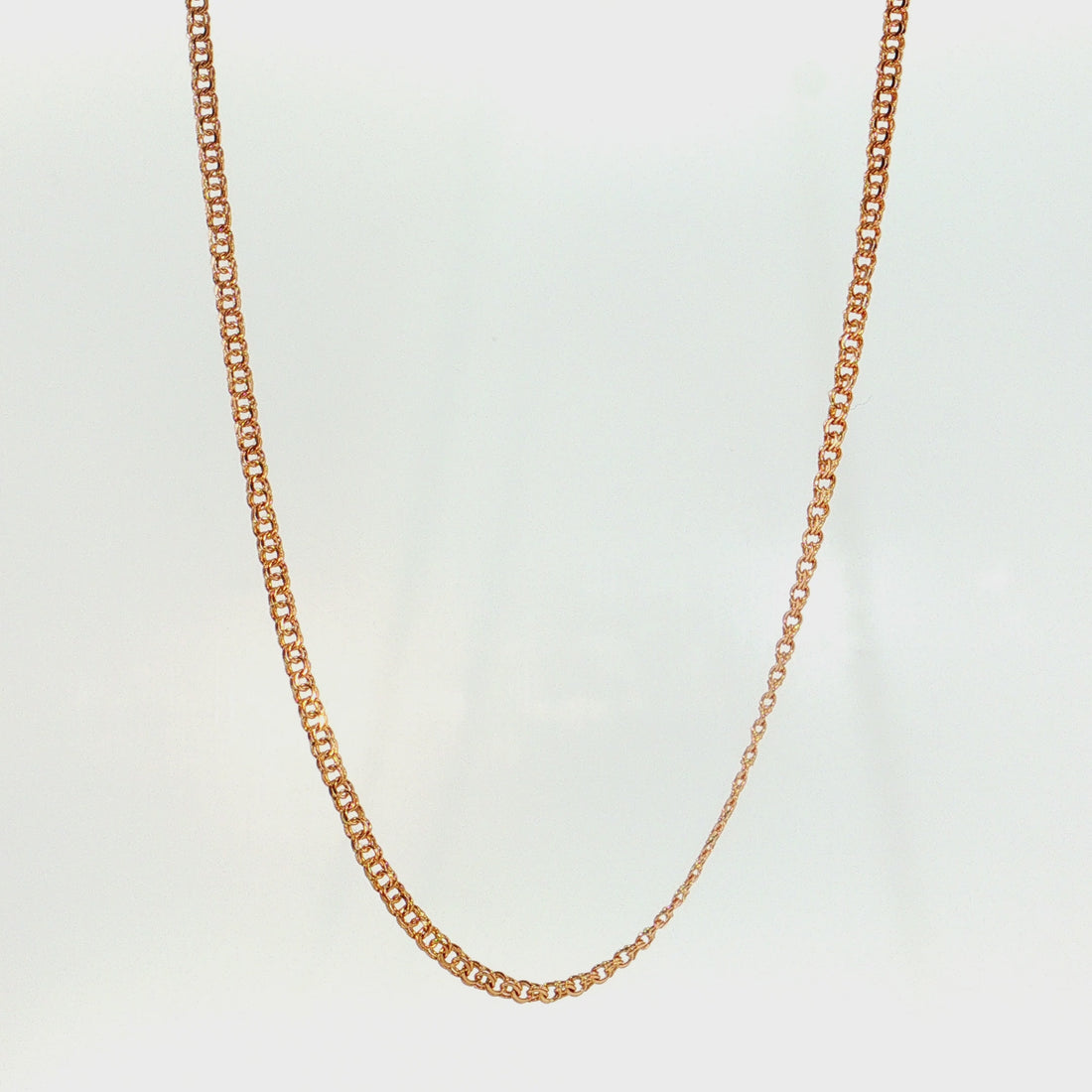 19.2K Portuguese Gold | 22" 2.5mm Solid Freeze Chain