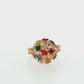 19.2K Portuguese Gold | Large Multicolor (Mina) Mine Ring