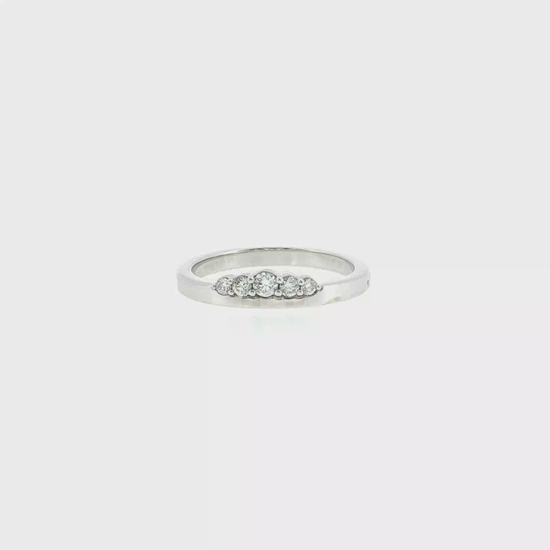 14K Gold | White Gold Tiara Lab Diamond 0.16 cttw 2.5mm Wedding Band