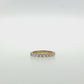14K Gold | .91Cttw Half Eternity YG Lab Diamond Wedding Band