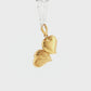 19.2K Portuguese Gold | Heart Locket with Detailed Front and Engravable Back