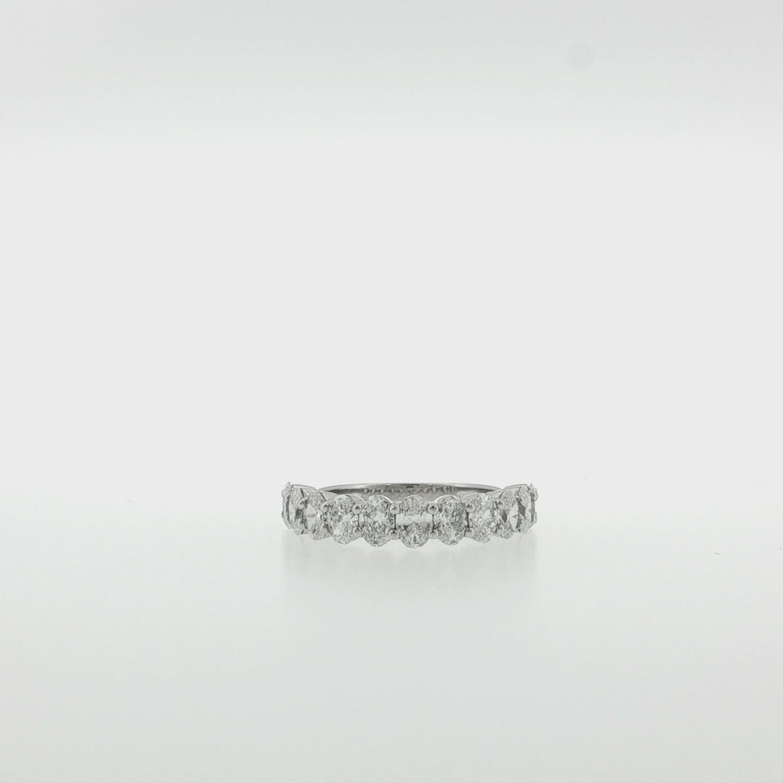14K Gold | WG Round 8 stone 4.15cttw Lab Diamond Wedding/Anniversary Band