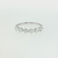 14K Gold | WG .512cttw Pear Lab Diamond Wedding/Anniversary Band