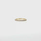 14k Gold | 0.17 cttw Natural Diamond 2 Row Pave Band Ring
