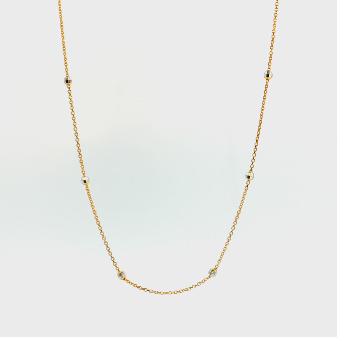19.2K Portuguese Gold | 18" Disco Ball Necklace