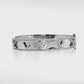 Sterling Silver | Designer-Inspired Bangle Bracelet with Pavé CZ Detail