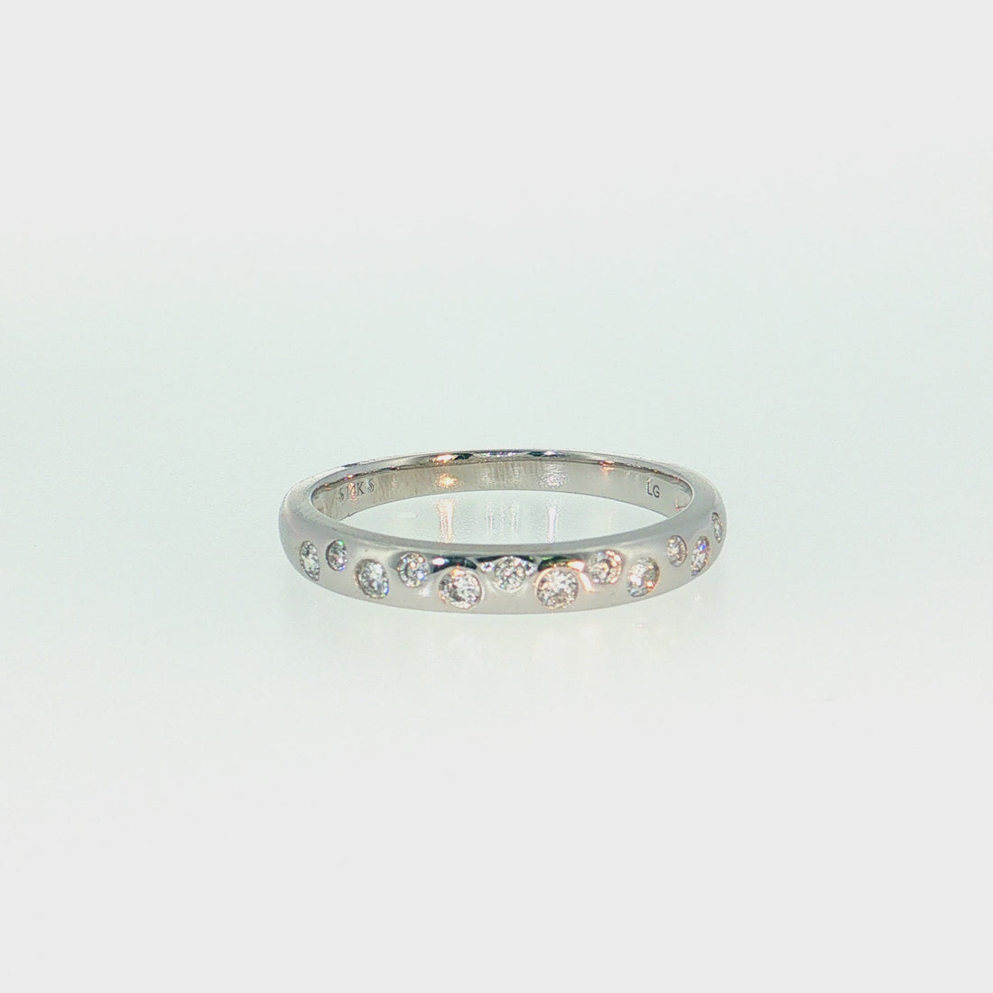 14K Gold | Lab Diamond Wedding Anniversary Band