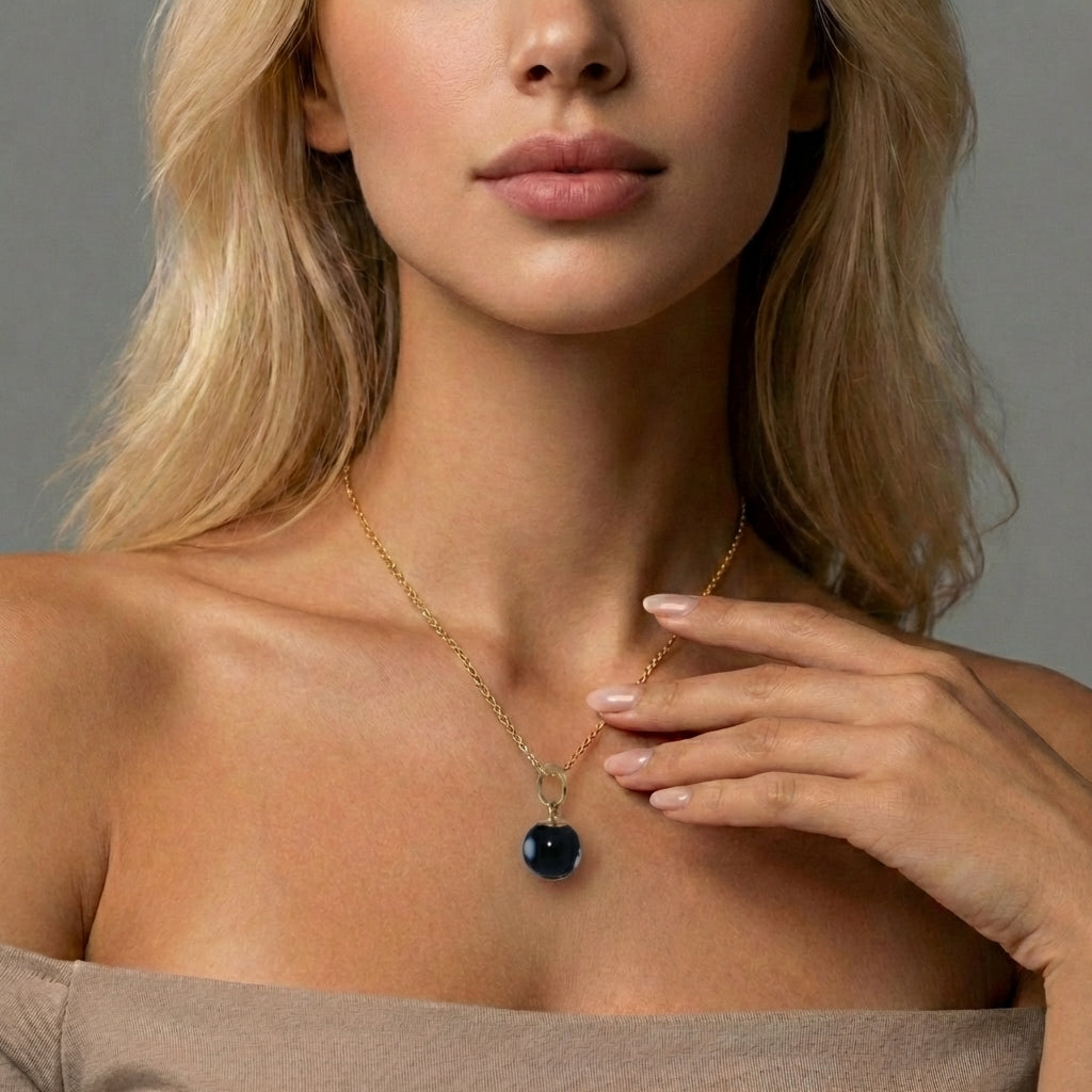 19.2K Portuguese Gold | Conta de Olho Pendant