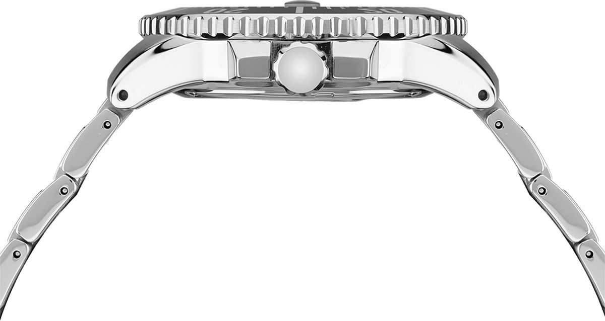 side Seiko | SNE549 Prospex Men's Solar Stainless Steel Blue Solar Diver PADI Special Edition Watch