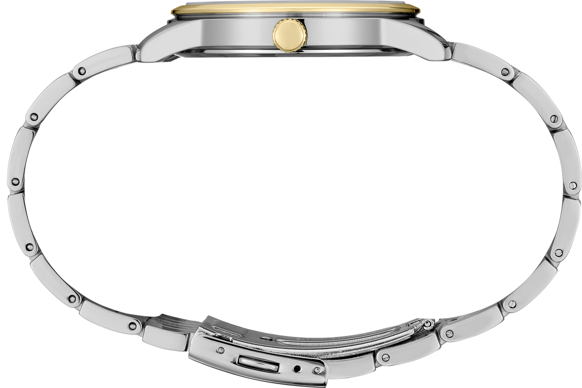 side view Seiko | SUR402 Essentials Men's Minimalist Two Tone Watch