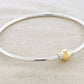 Cape Cod | Sterling Silver & 14K Yellow Gold Single Ball Cape Cod Bracelet two toned