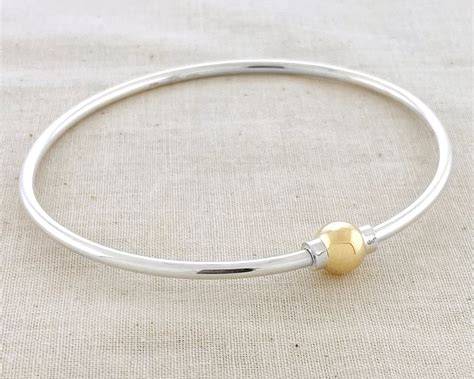 Cape Cod | Sterling Silver & 14K Yellow Gold Single Ball Cape Cod Bracelet two toned