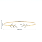 14K Gold | Yellow Gold 0.20 cttw Natural Diamond Leaf Bangle Bracelet