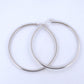 14K Gold | WG Large Polished Hoop
