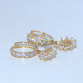 14K Gold | YG Virgen Guadalupe CZ Earrings