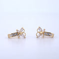 14K Gold | Butterfly Huggie Earrings
