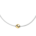 Cape Cod | Sterling Silver & 14K Yellow Gold Single Bead Cape Cod Necklace